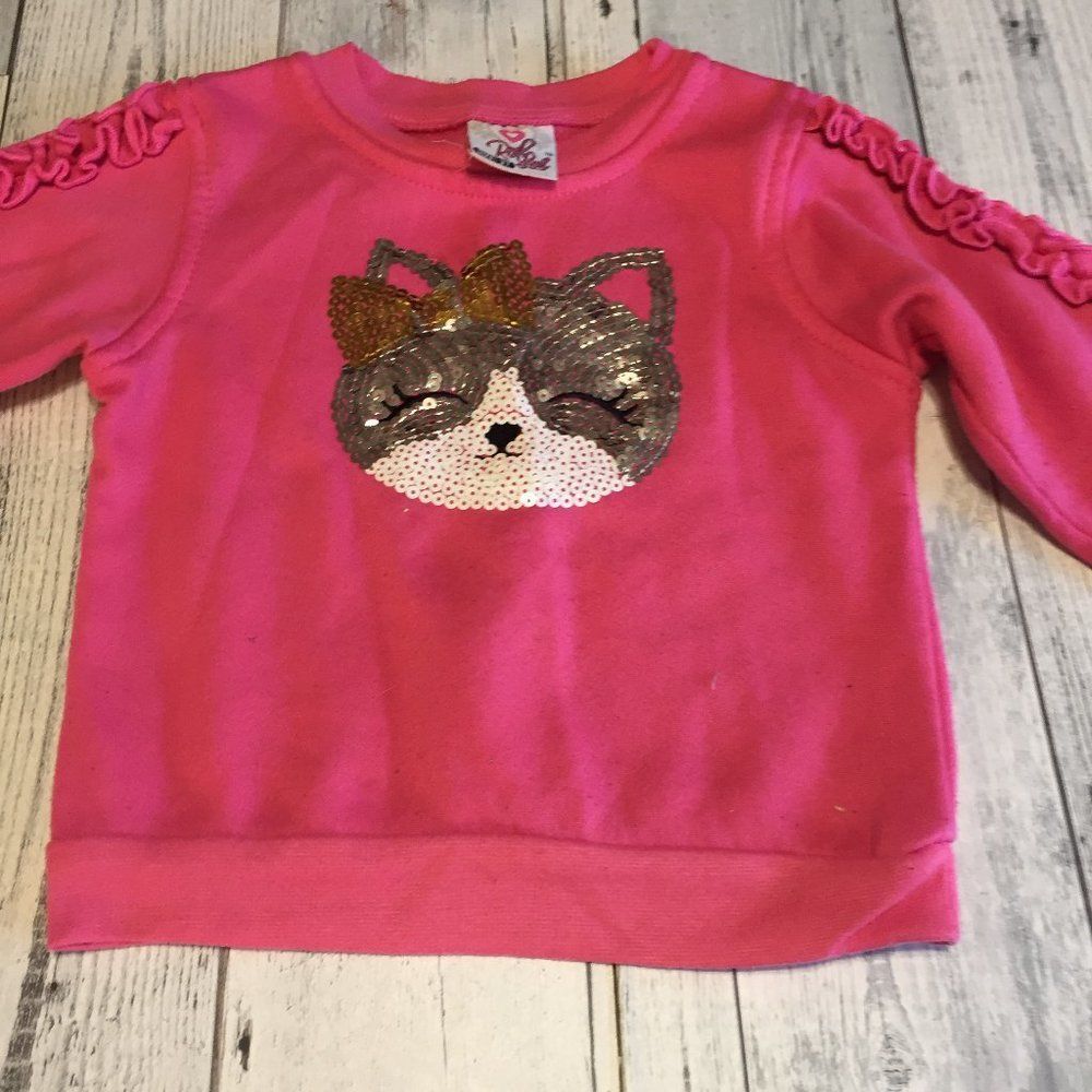 5 for $25 Real Love 3T Hot Pink Ruffle Long Sleeve Sweatshirt
